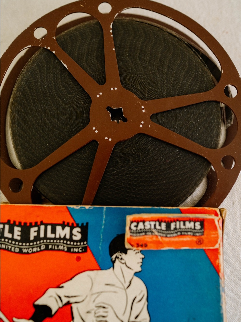 Vintage 1948 World Series Castle Films 16mm Baseball Reel w/ Original Box